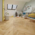 Authentic Herringbone 12mm - Bleached Oak